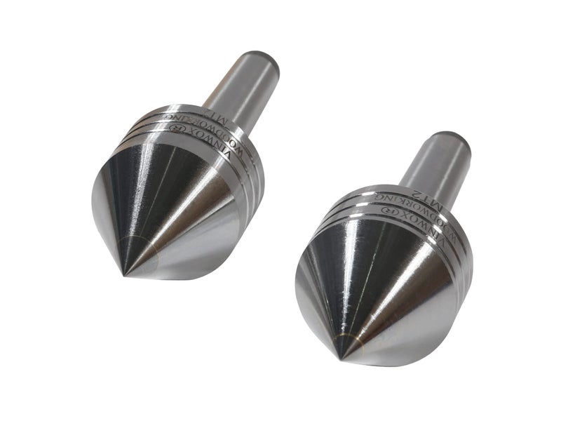 VINWOX Wood Lathe Carbide Tipped Live Center, 2MT Morse Taper Shank, 8mm Carbide Tip with 60 Degree Point - Image 5